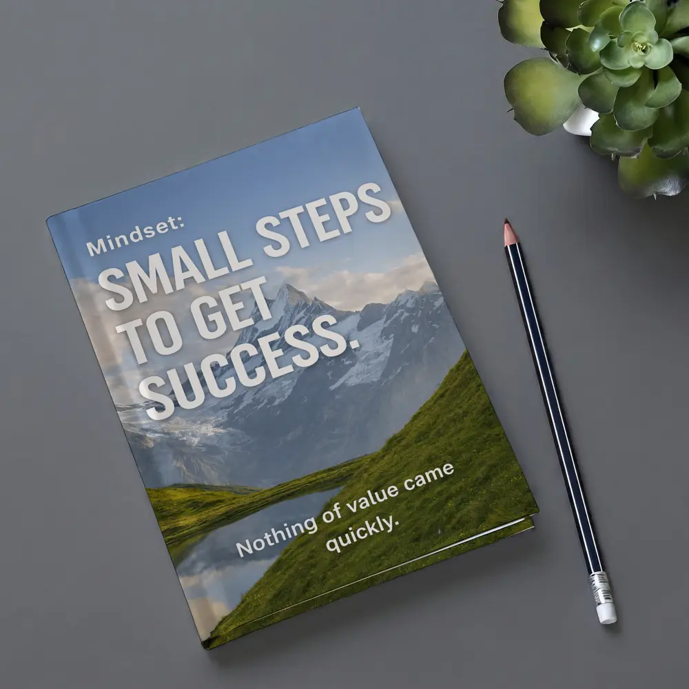 Small Steps To Success Mindset Mountain Quote – Notebooks