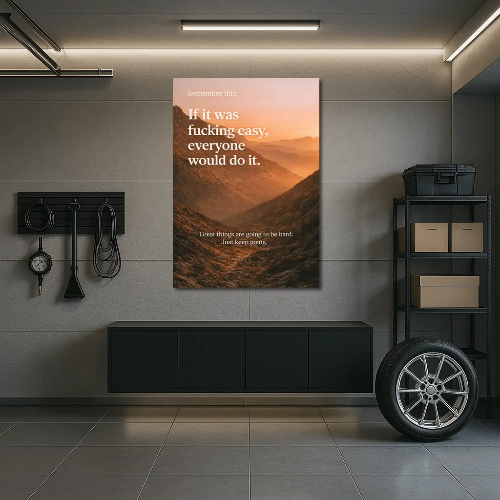 If It Was Easy Everyone Would Quote – Wall Art