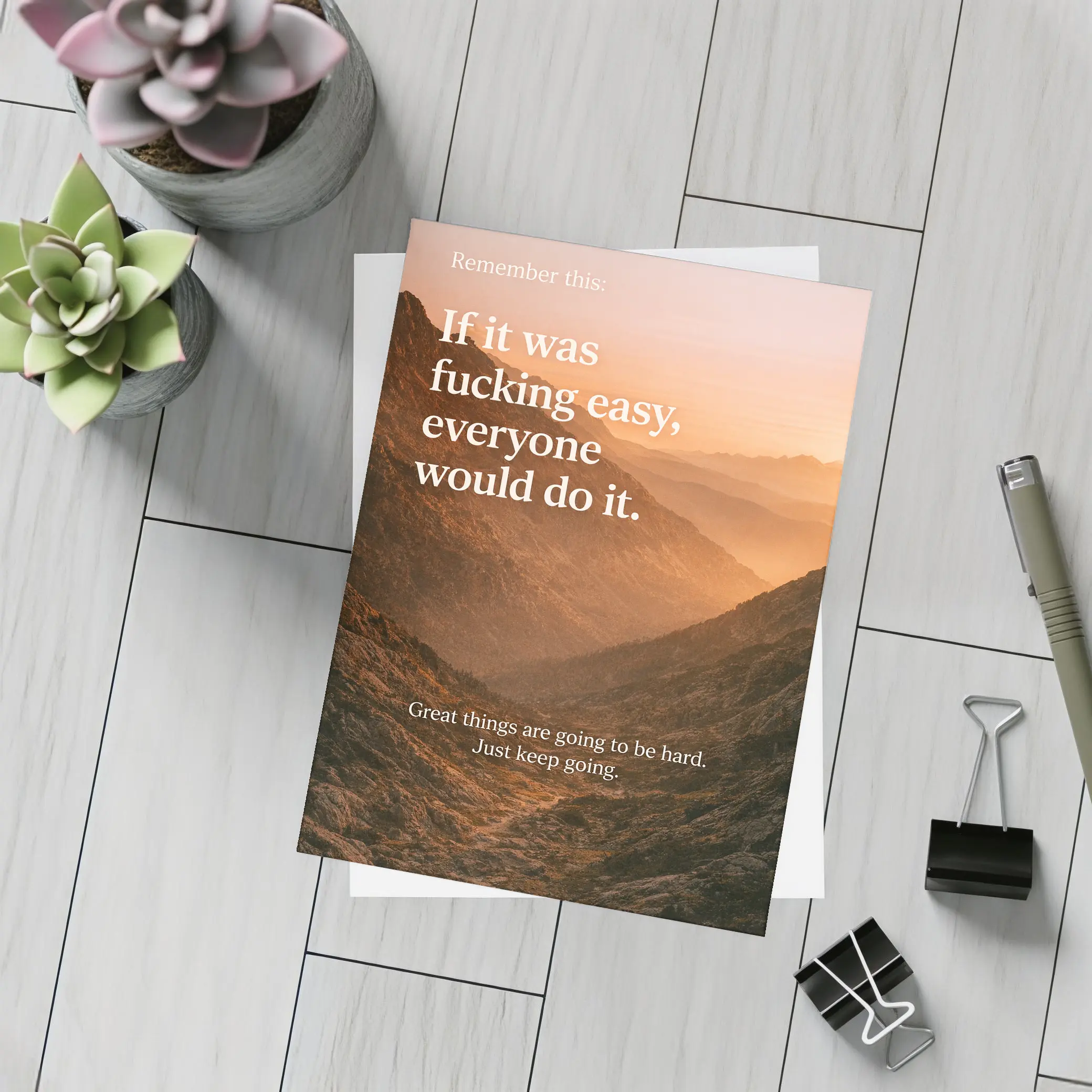 If It Was Easy Everyone Would Quote – Postcards