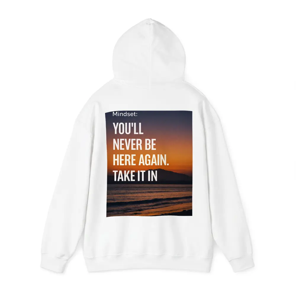 Mindset Quote Sunset Beach Motivational Print – Hoodies