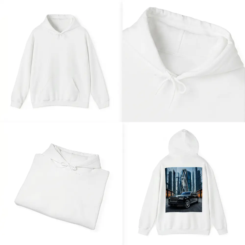 Rolls Royce Ghost Black City Skyscrapers – Hoodies