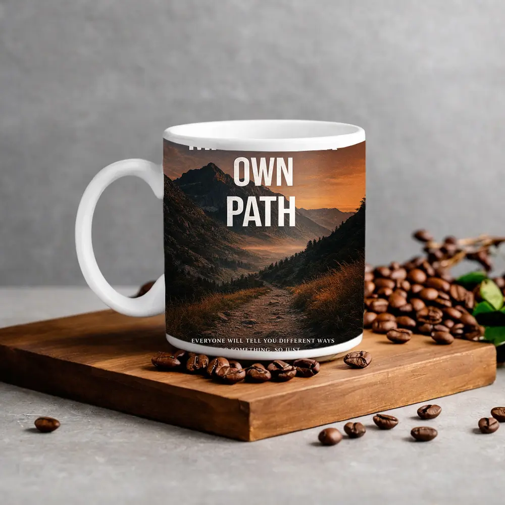 Make Your Own Path Mindset Mountain Trail – Mugs