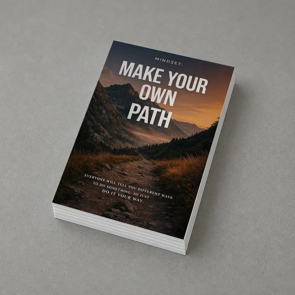 Make Your Own Path Mindset Mountain Trail – Postcards