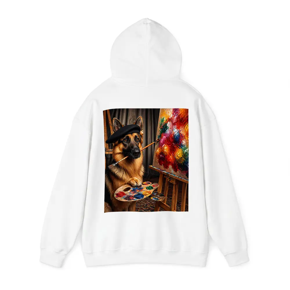 German Shepherd Artist Painter Beret Studio – Hoodies