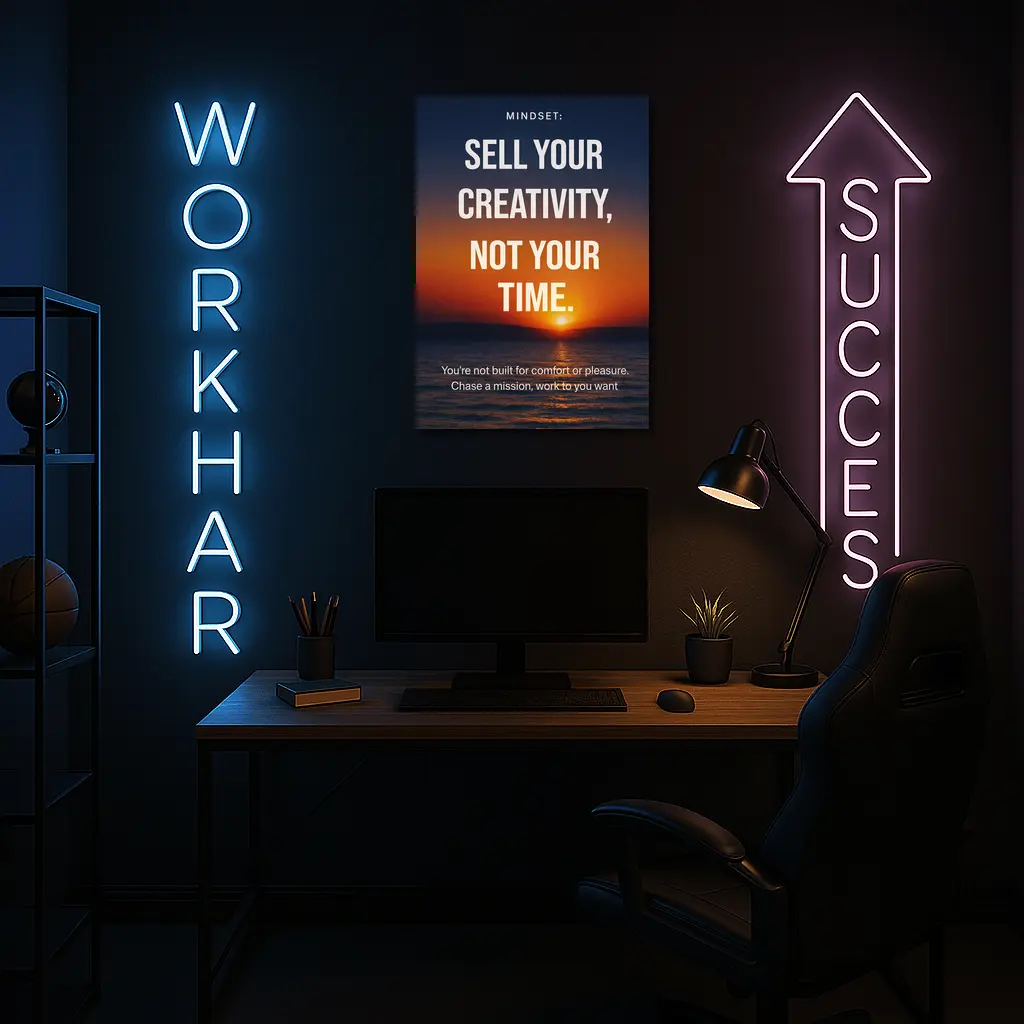 Sell Your Creativity Not Your Time Sunset – Wall Art