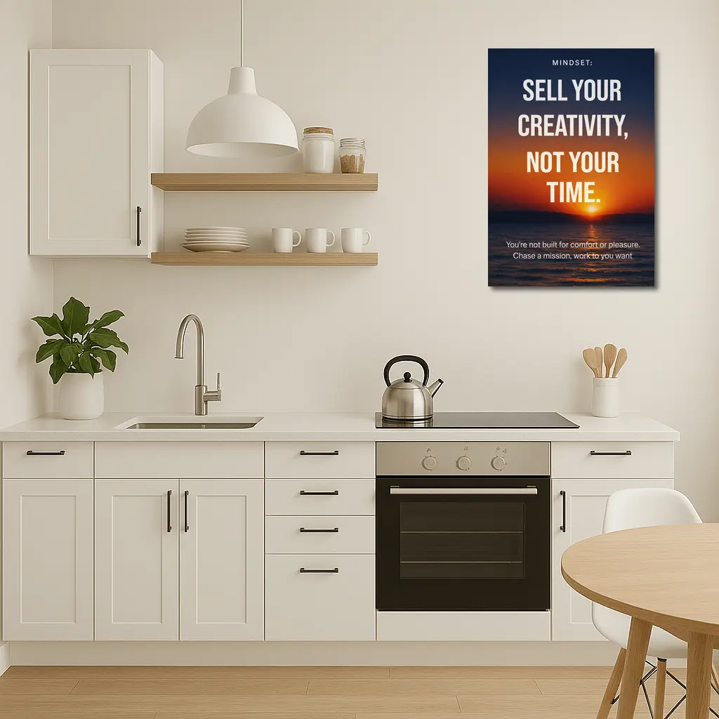 Sell Your Creativity Not Your Time Sunset – Wall Art
