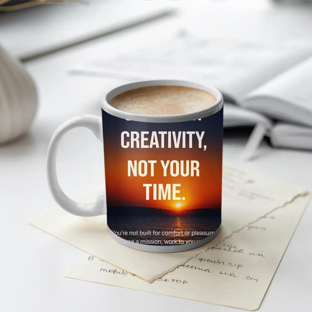 Sell Your Creativity Not Your Time Sunset – Mugs