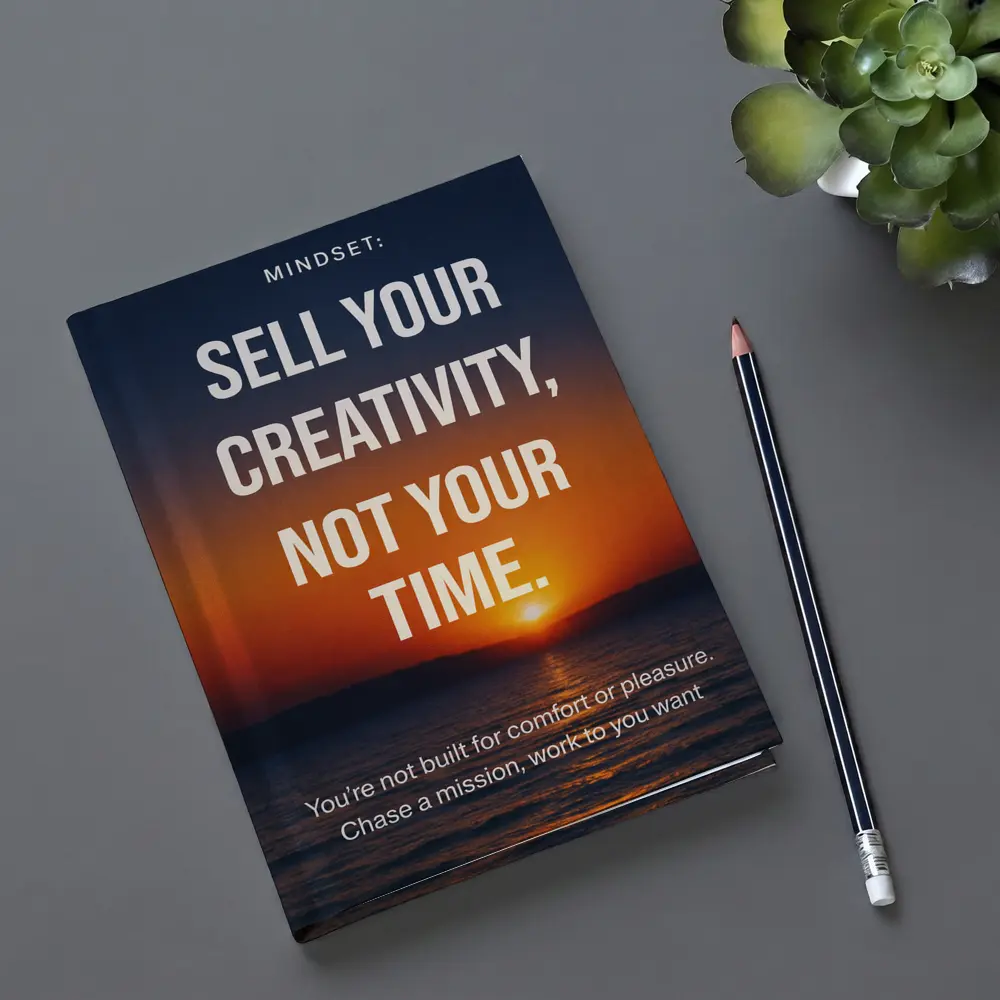 Sell Your Creativity Not Your Time Sunset – Notebooks