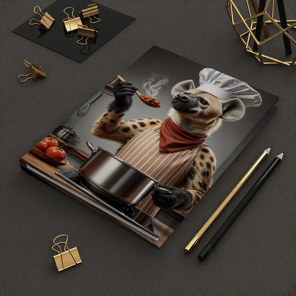Hyena Chef Cooking in Kitchen Funny – Notebooks