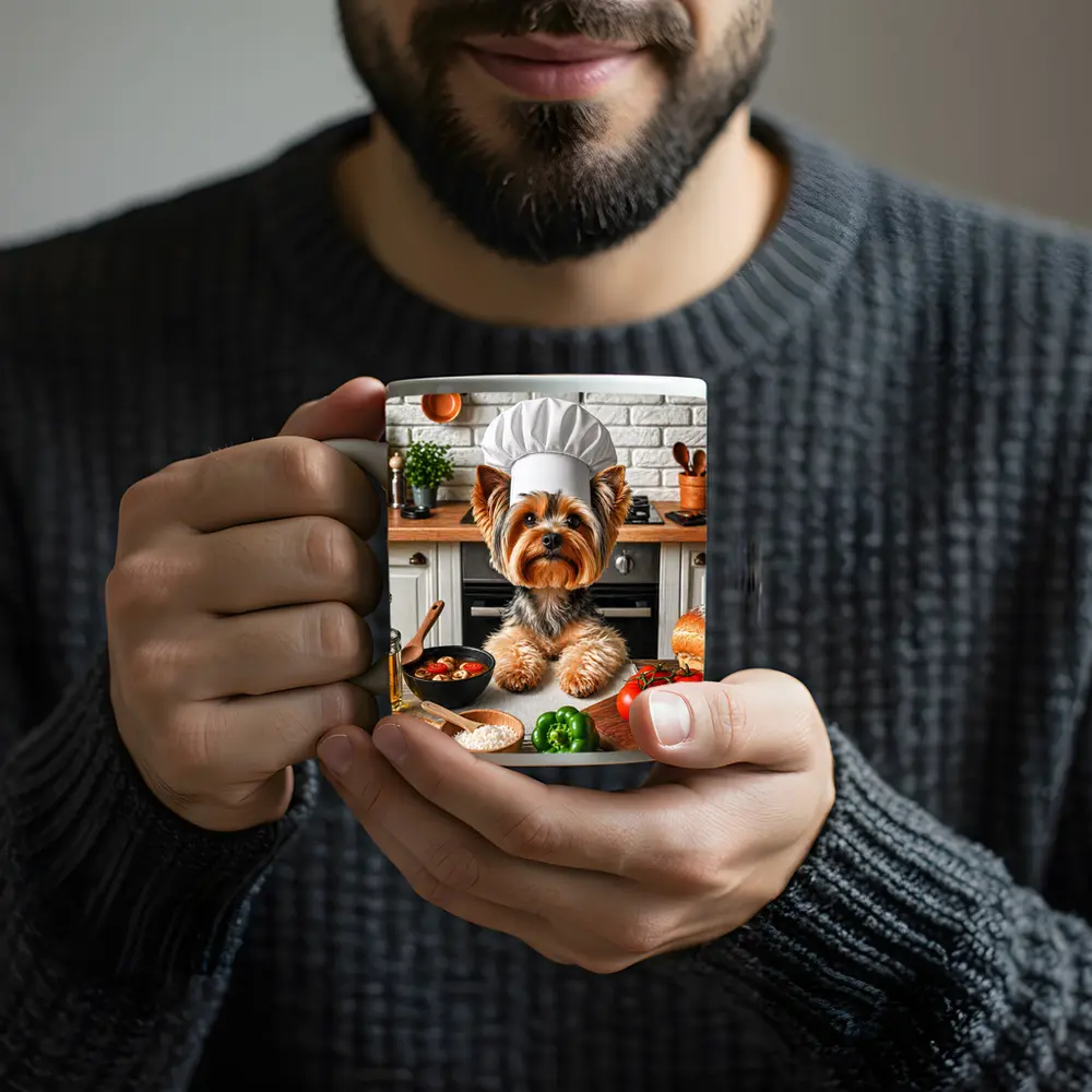 Yorkshire Terrier Chef Hat Kitchen Cooking – Mugs