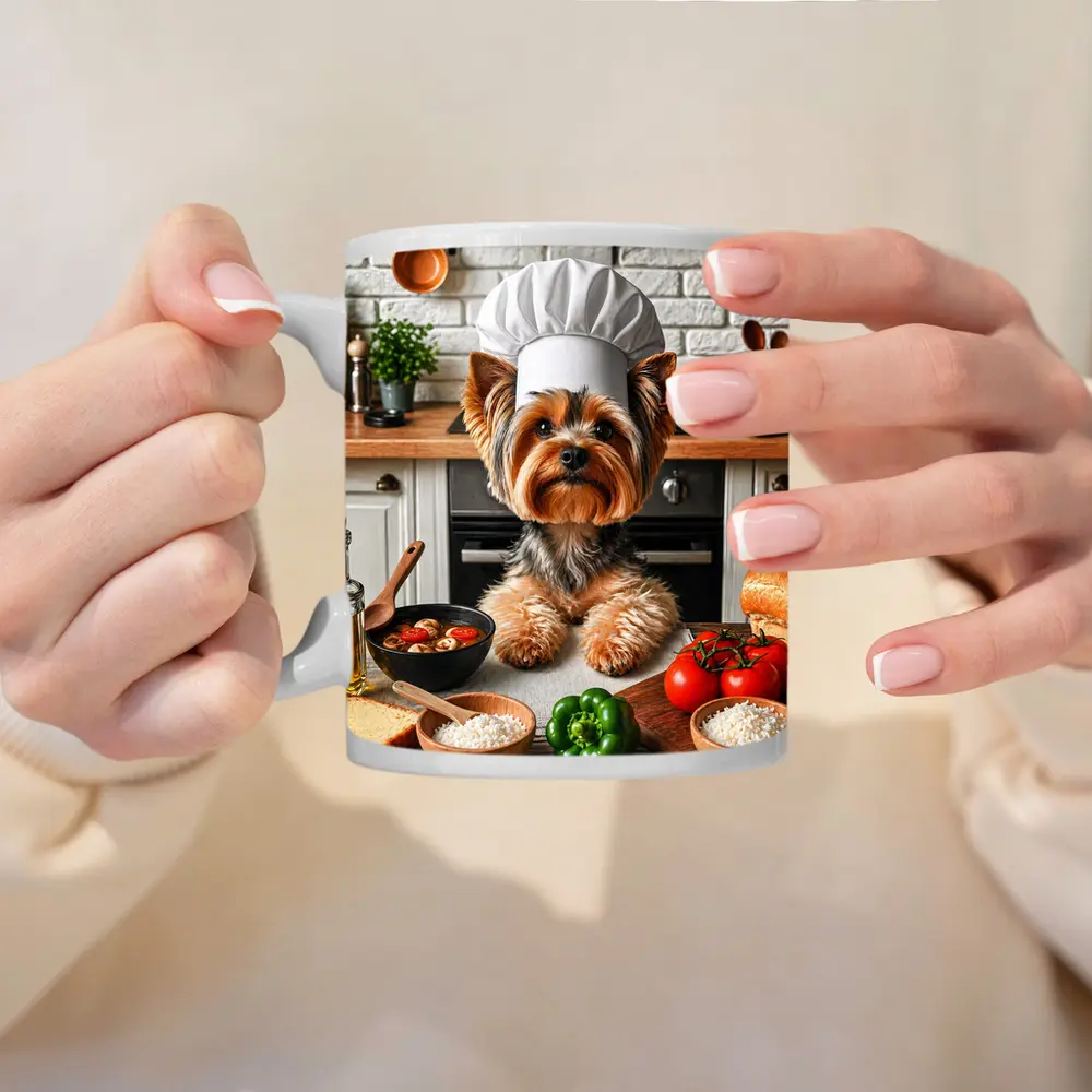 Yorkshire Terrier Chef Hat Kitchen Cooking – Mugs