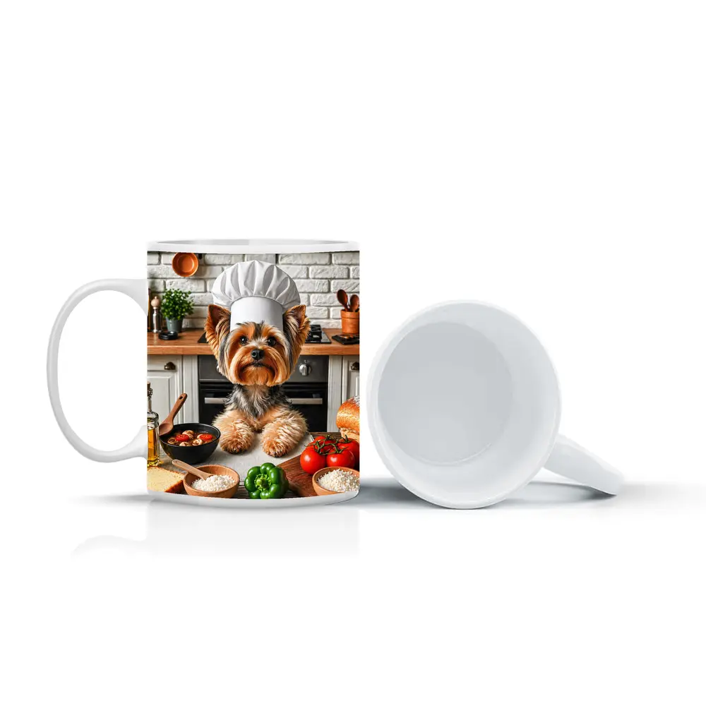 Yorkshire Terrier Chef Hat Kitchen Cooking – Mugs