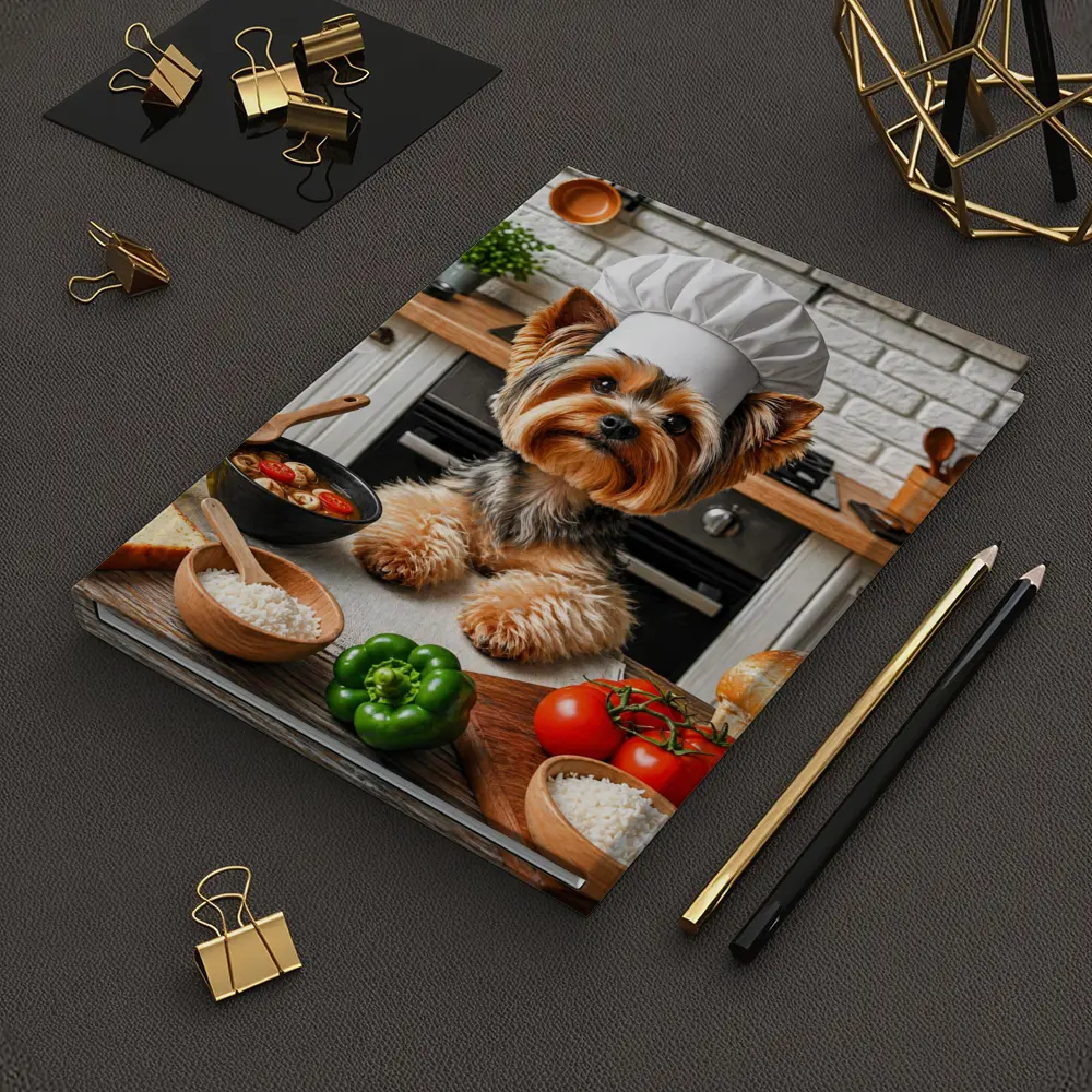 Yorkshire Terrier Chef Hat Kitchen Cooking – Notebooks