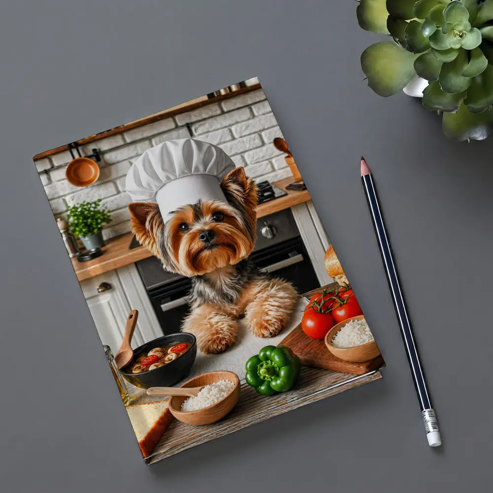 Yorkshire Terrier Chef Hat Kitchen Cooking – Notebooks