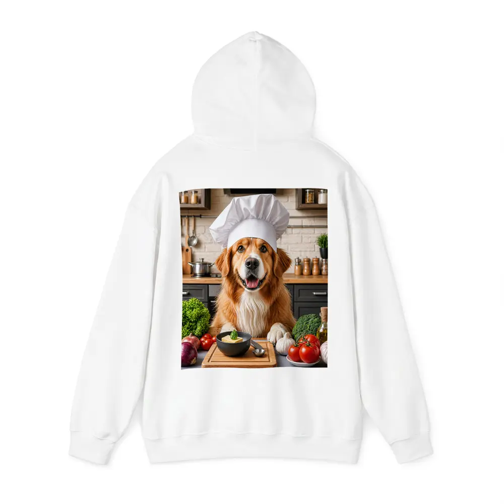 Golden Retriever Chef Hat Kitchen Vegetables – Hoodies