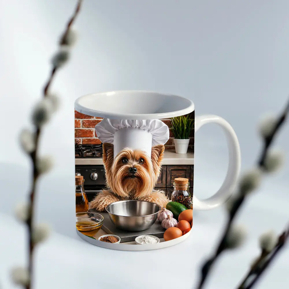 Yorkshire Terrier Chef Hat Kitchen Cooking – Mugs