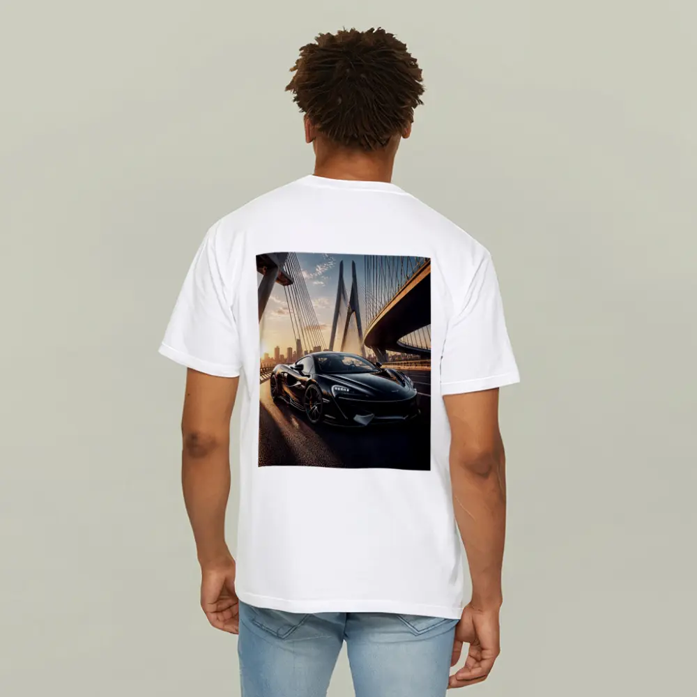 McLaren 570S Black On Sunset Bridge – T-Shirts