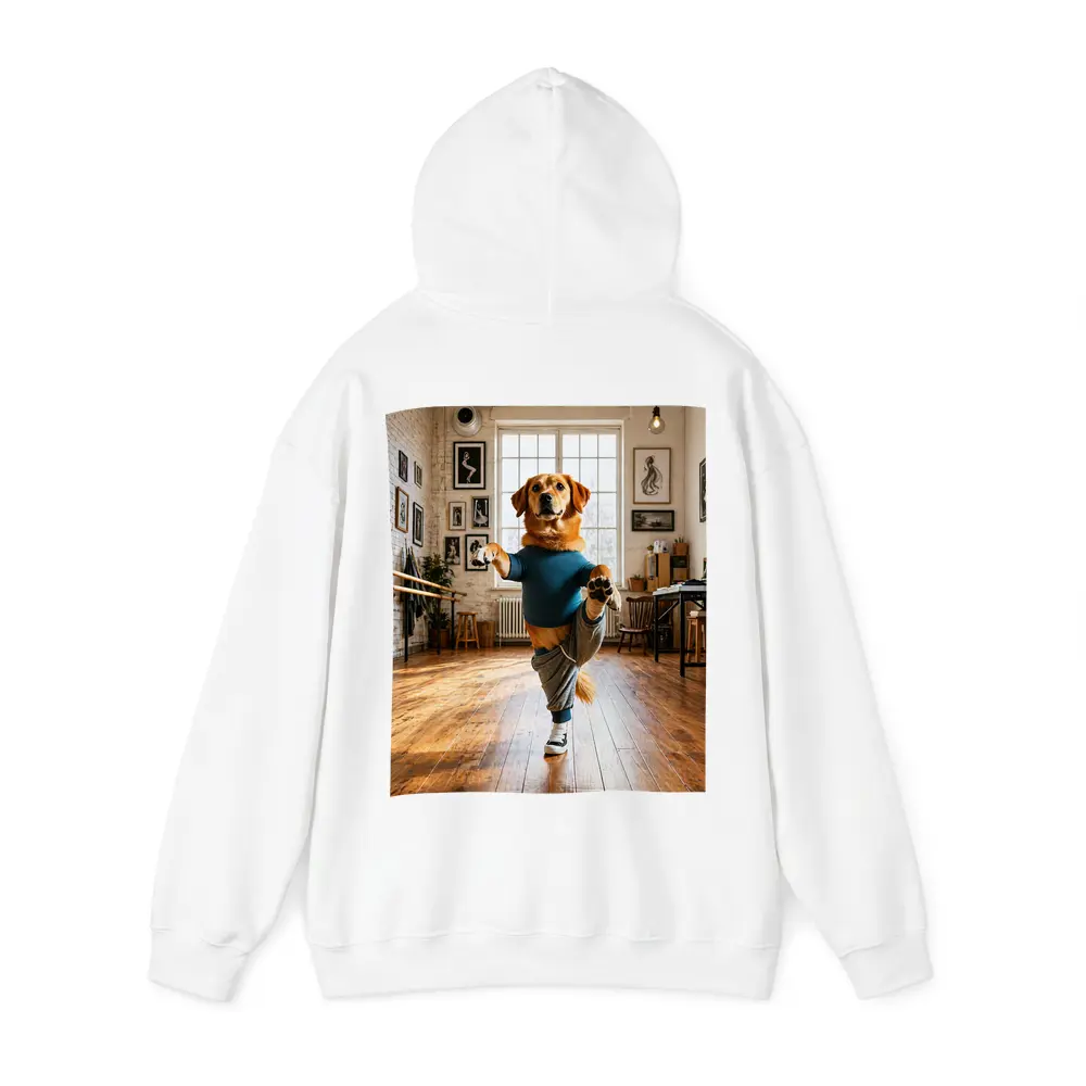 Golden Retriever Dancing In Dance Studio – Hoodies
