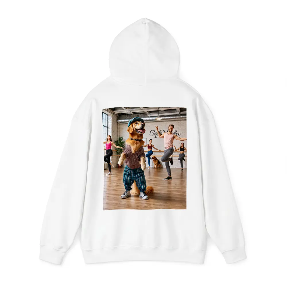 Golden Retriever Dancing in Dance Studio – Hoodies