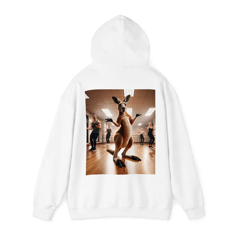 Kangaroo Dancing With People In Studio – Hoodies
