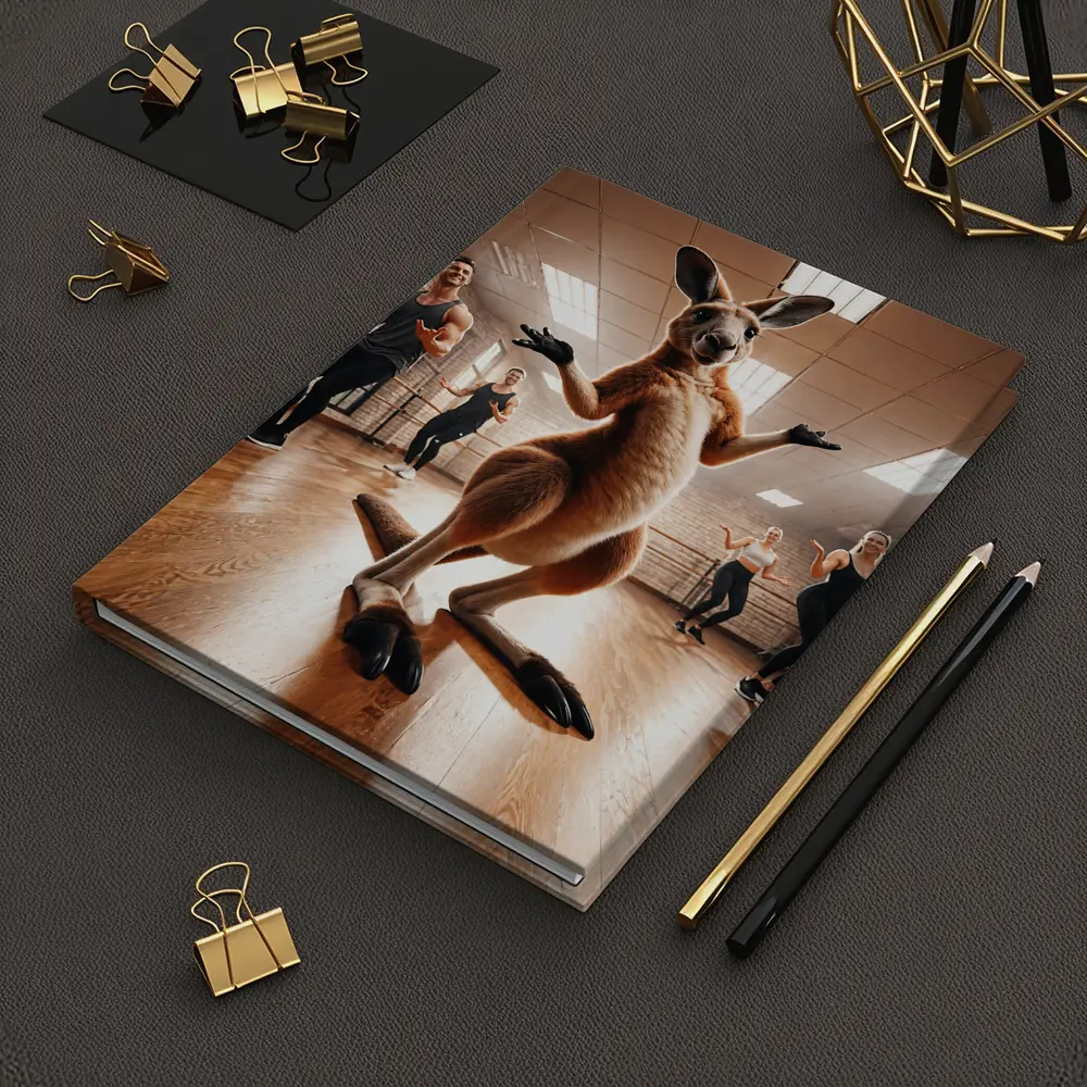 Kangaroo Dancing With People In Studio – Notebooks