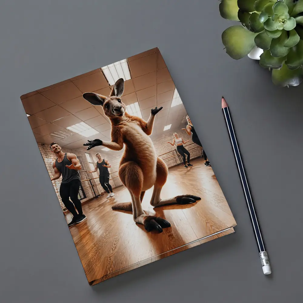Kangaroo Dancing With People In Studio – Notebooks