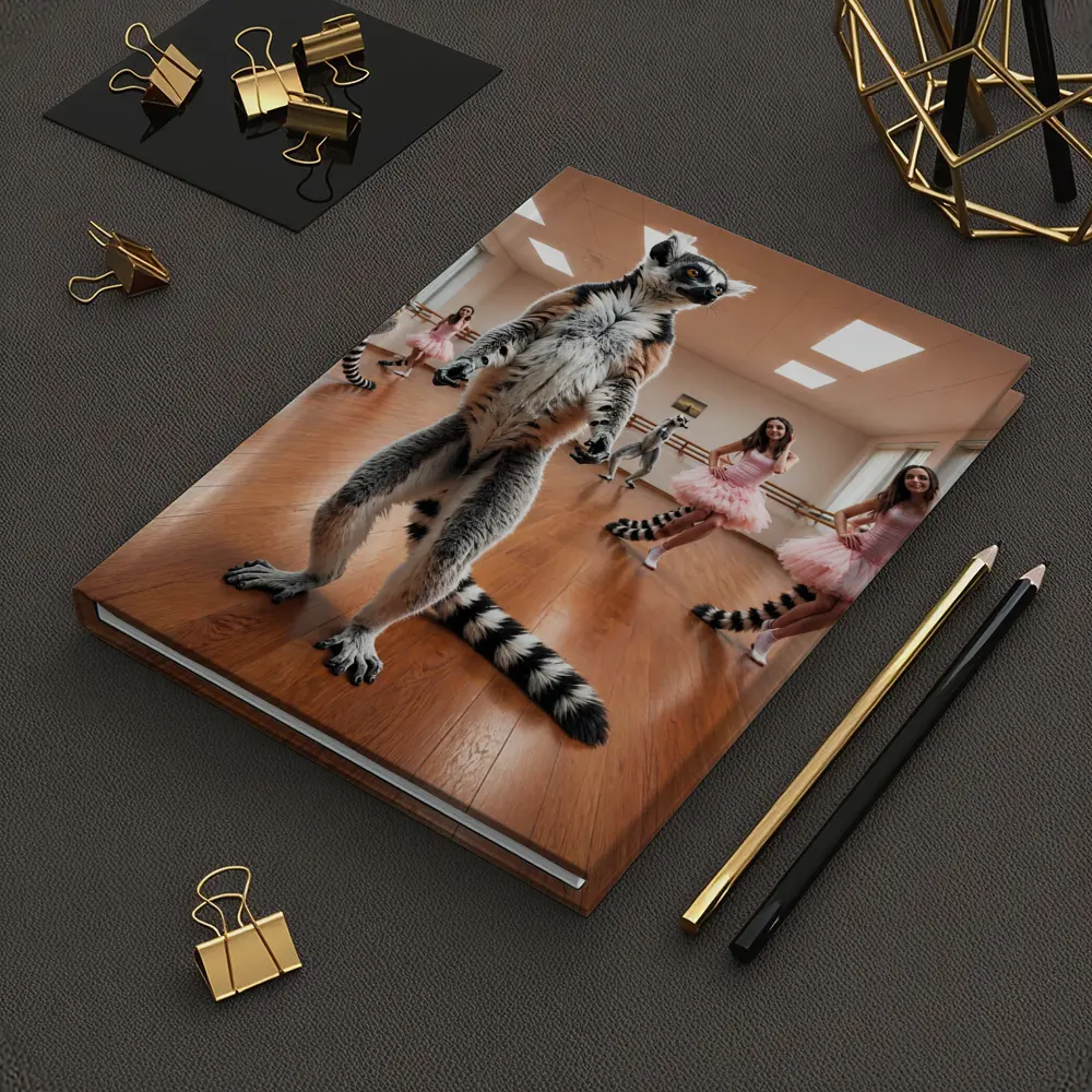 Ring Tailed Lemur Dancing Ballet Studio – Notebooks