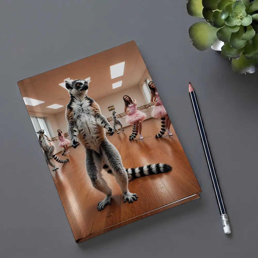 Ring Tailed Lemur Dancing Ballet Studio – Notebooks