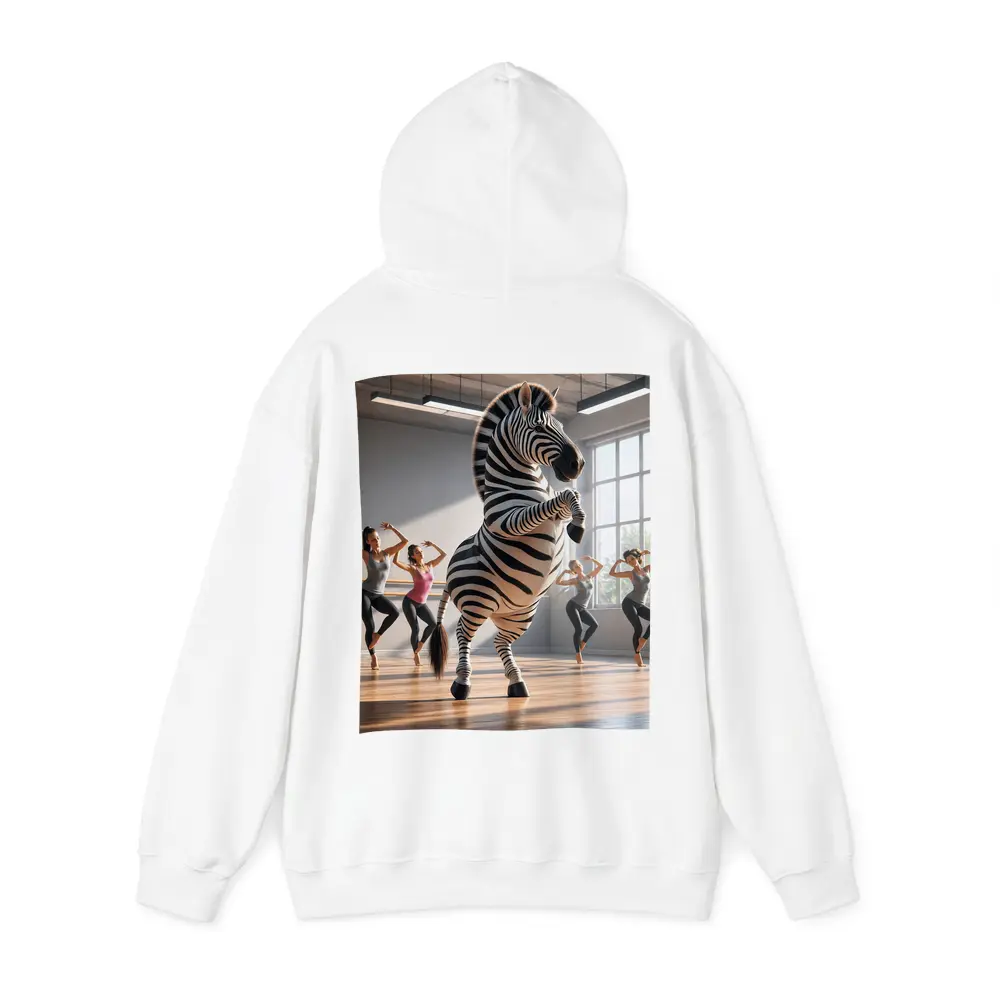 Zebra Dancing With Women In Studio – Hoodies