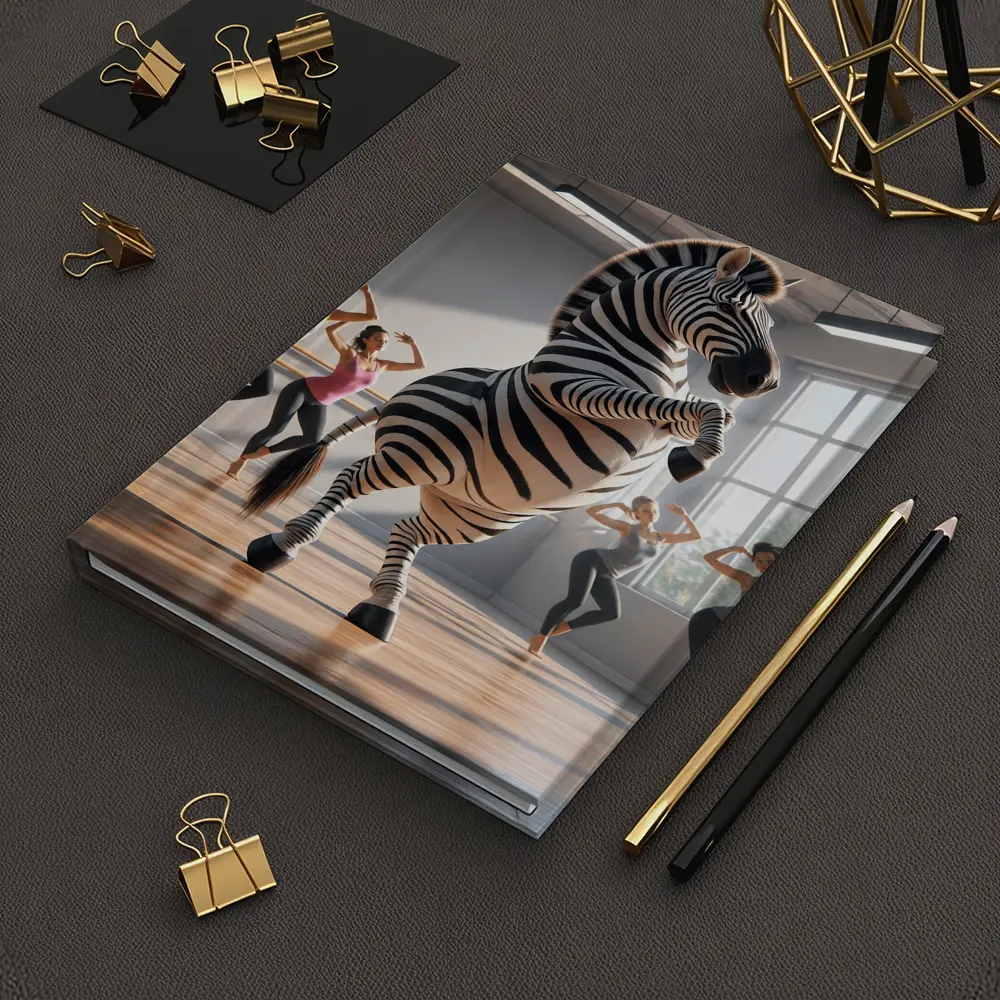 Zebra Dancing With Women In Studio – Notebooks