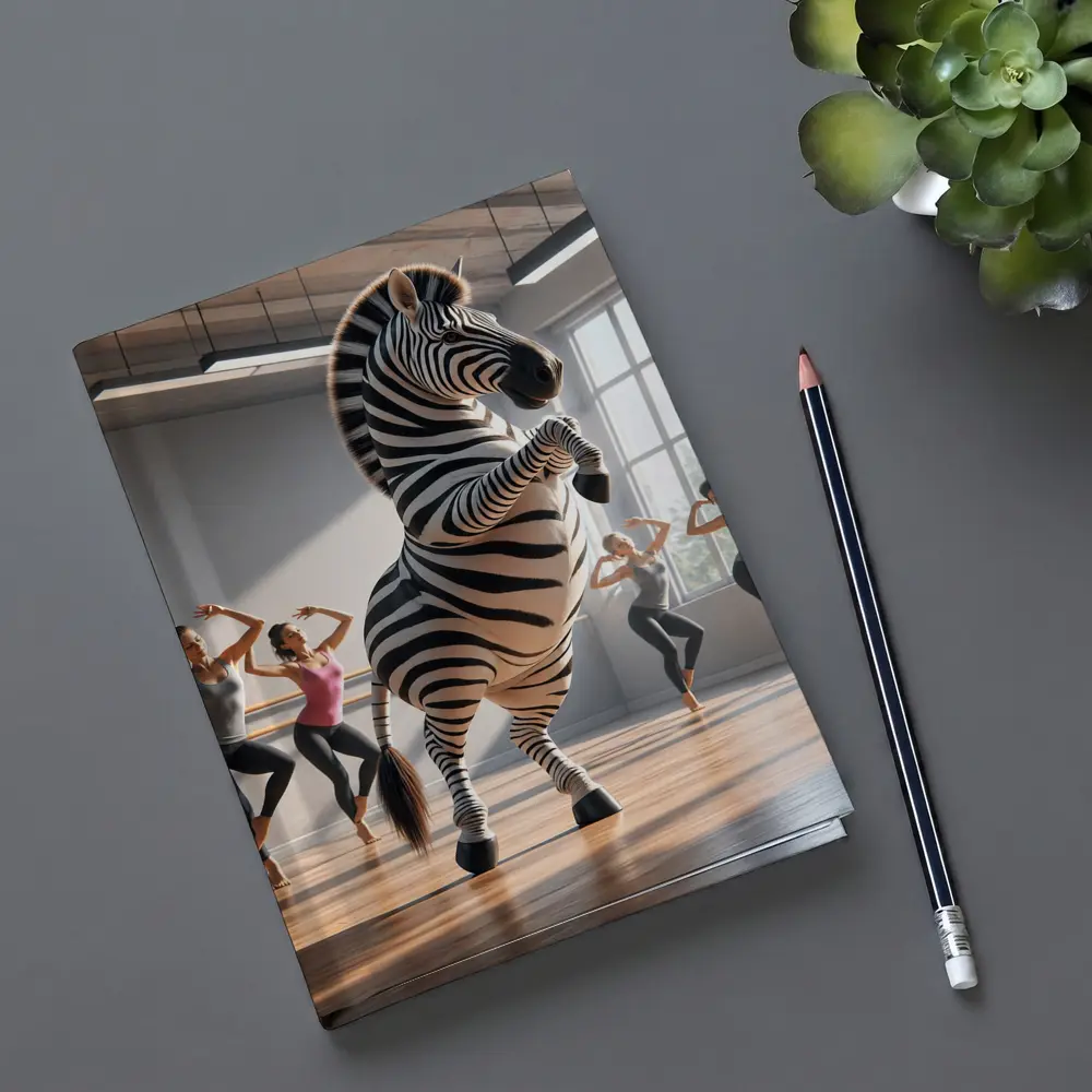 Zebra Dancing With Women In Studio – Notebooks
