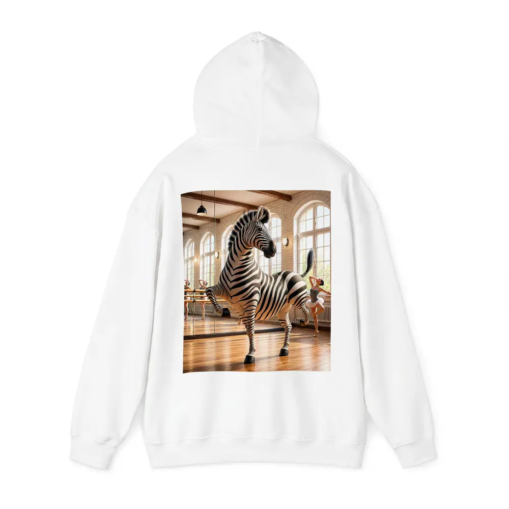 Zebra Dancing in Ballet Studio – Hoodies