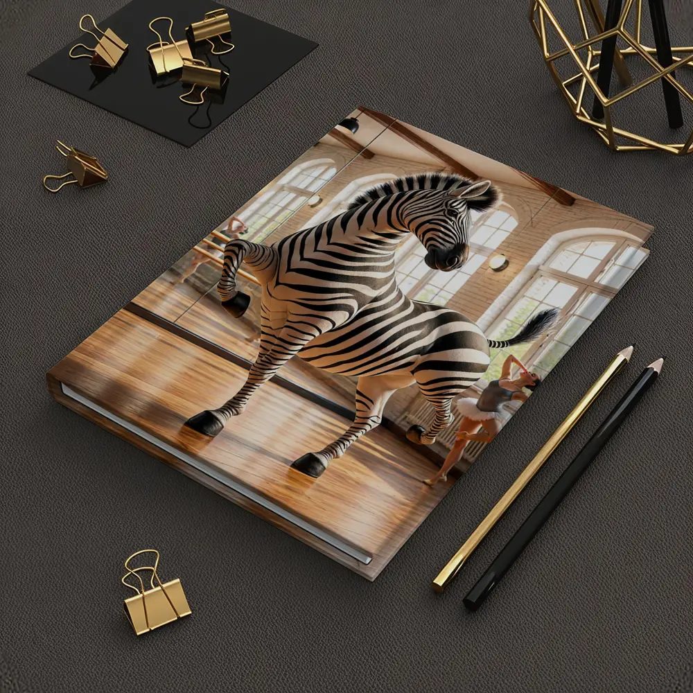 Zebra Dancing in Ballet Studio – Notebooks