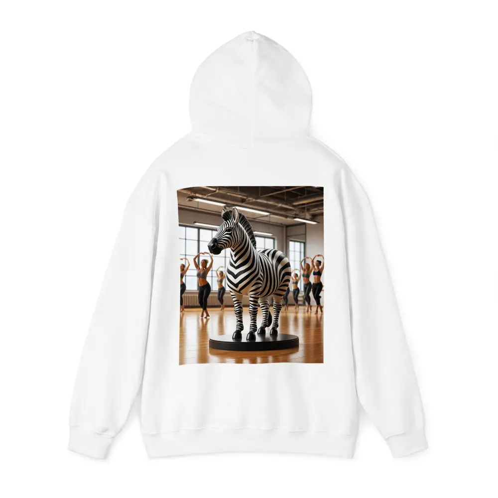 Zebra Sculpture Inside Dance Fitness Studio – Hoodies