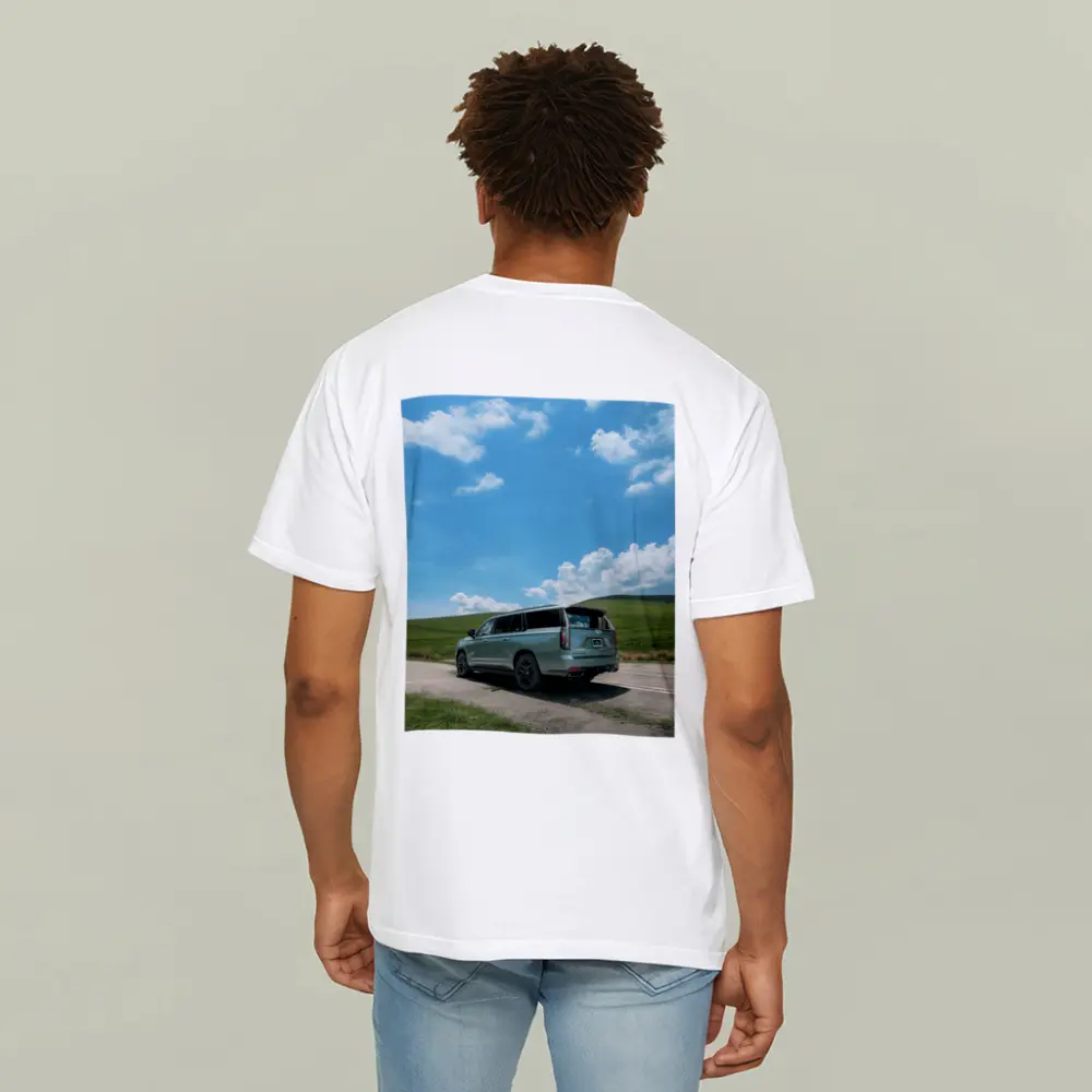 Cadillac Escalade Sport Green Rolling Country Road – T-Shirts