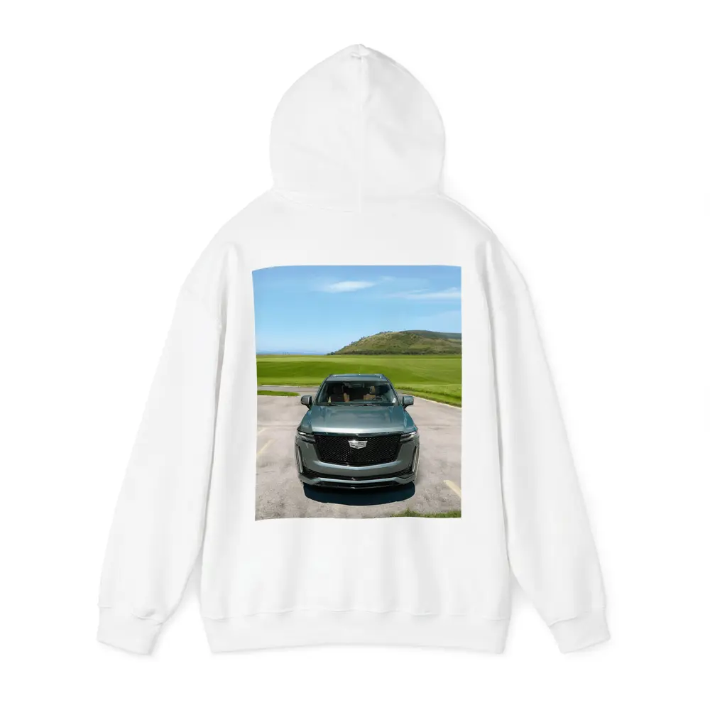 Cadillac Escalade Dark Emerald Green Nature Background – Hoodies