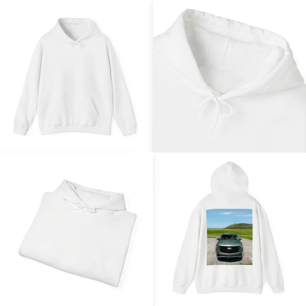 Cadillac Escalade Dark Emerald Green Nature Background – Hoodies