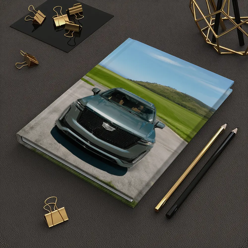 Cadillac Escalade Dark Emerald Green Nature Background – Notebooks