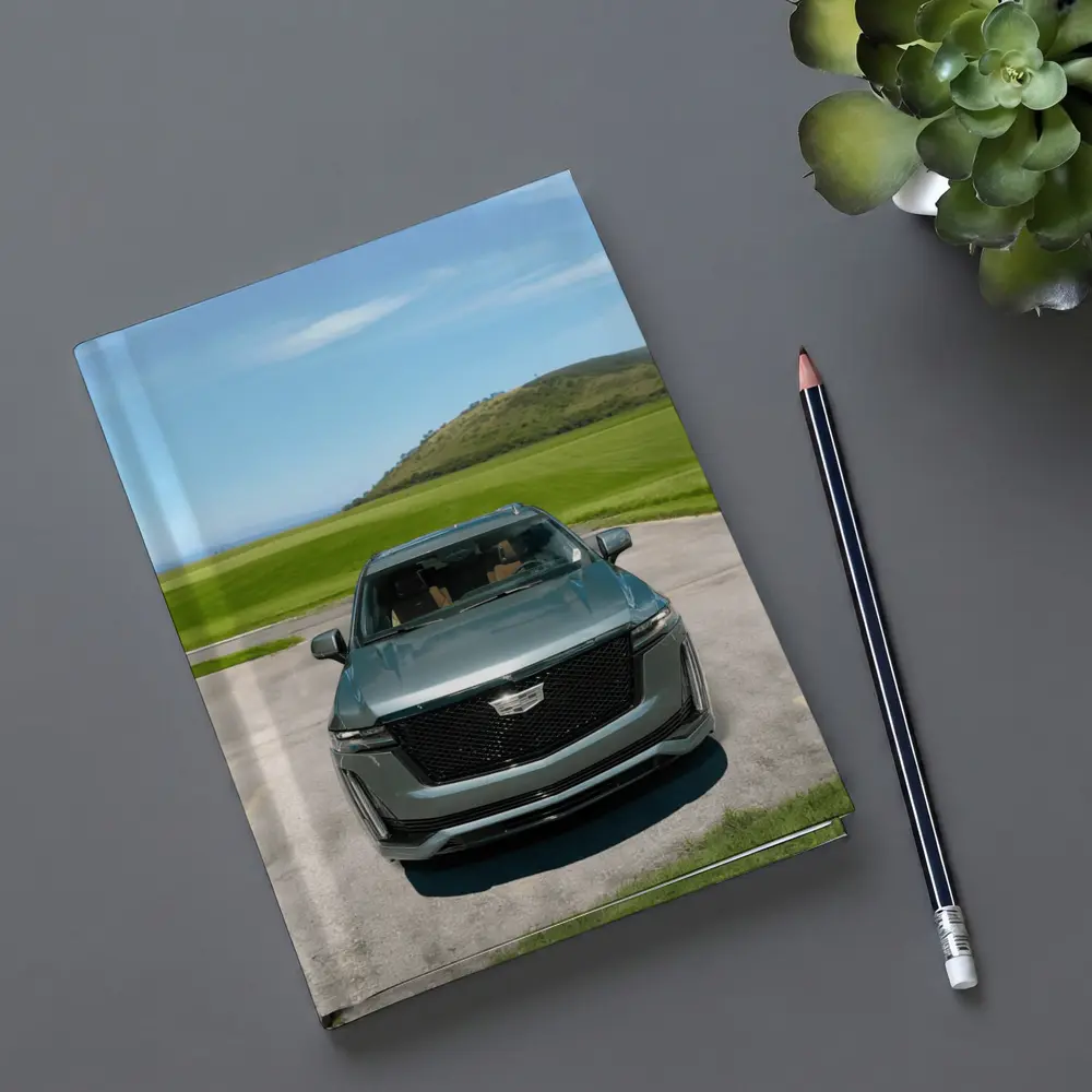 Cadillac Escalade Dark Emerald Green Nature Background – Notebooks