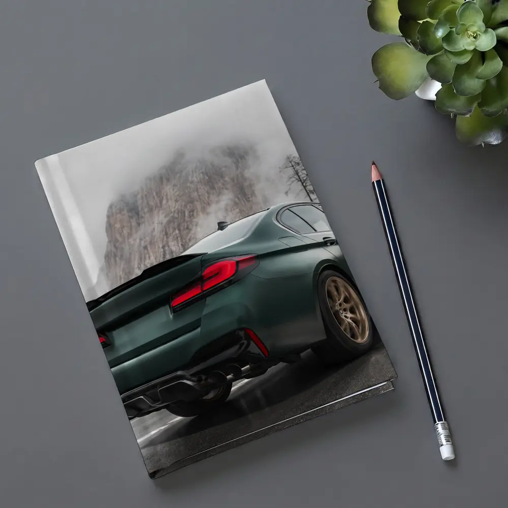 BMW M5 CS Dark Green Misty Mountain Road – Notebooks