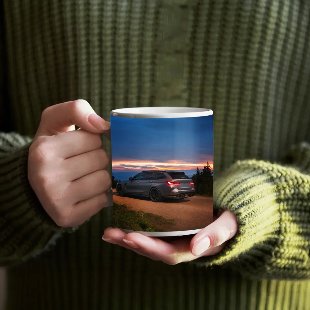 BMW M3 Touring Wagon Sunset Mountain Road – Mugs