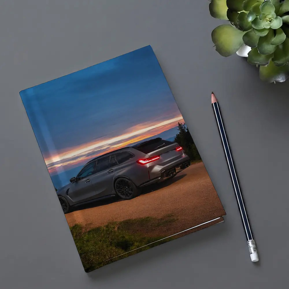 BMW M3 Touring Wagon Sunset Mountain Road – Notebooks