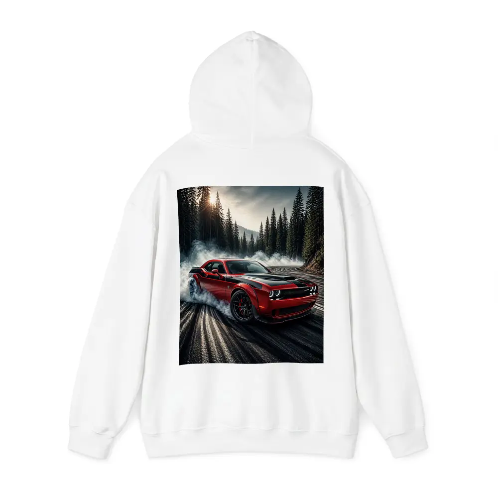 Dodge Challenger SRT Hellcat Drifting Forest Road – Hoodies