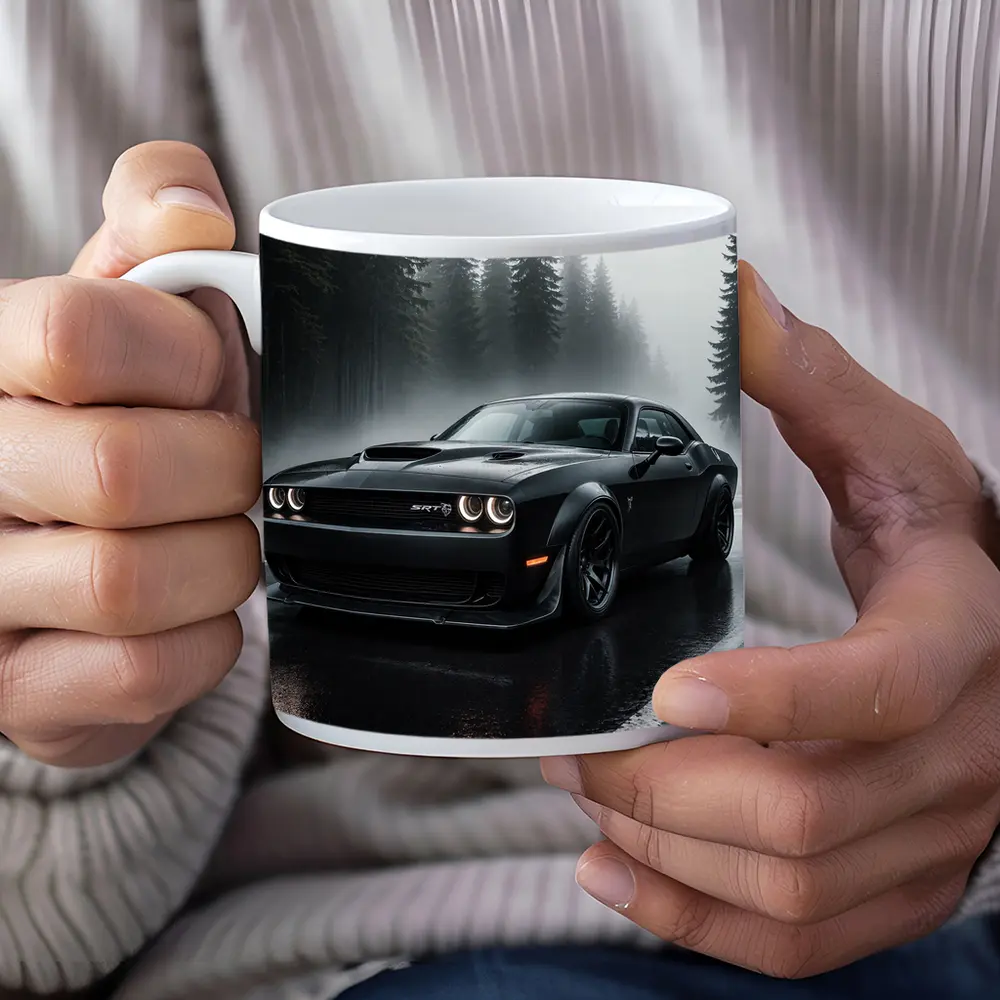 Dodge Challenger SRT Hellcat Rainy Forest – Mugs
