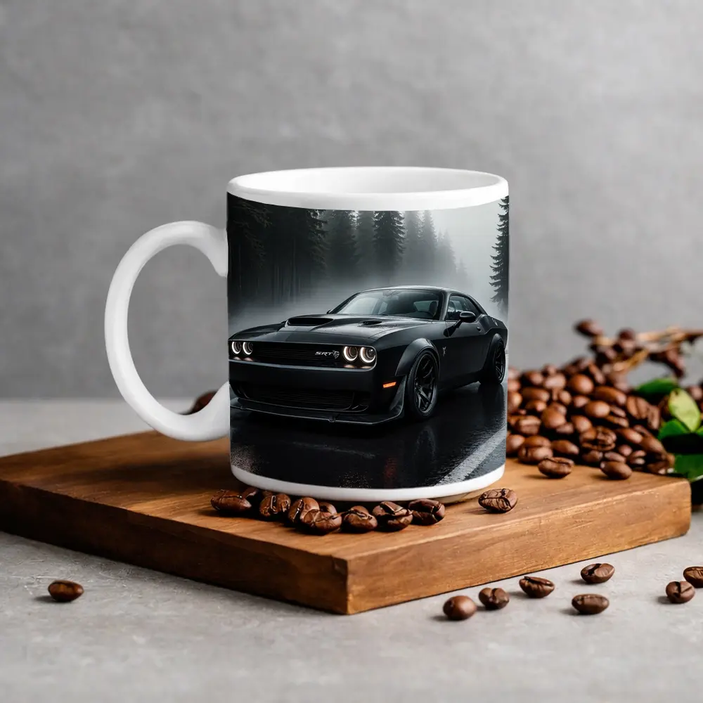 Dodge Challenger SRT Hellcat Rainy Forest – Mugs