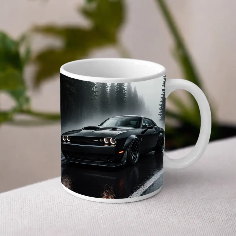 Dodge Challenger SRT Hellcat Rainy Forest – Mugs