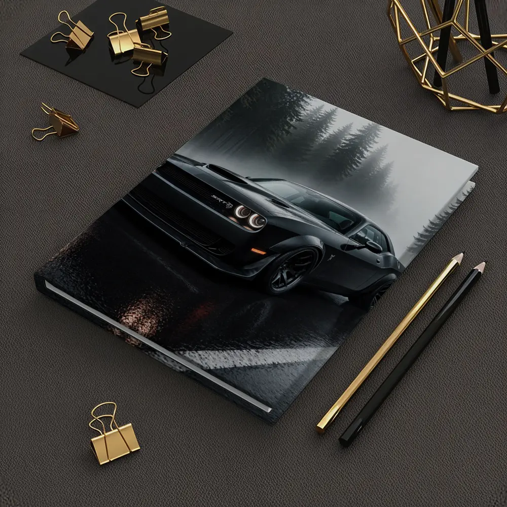 Dodge Challenger SRT Hellcat Rainy Forest – Notebooks