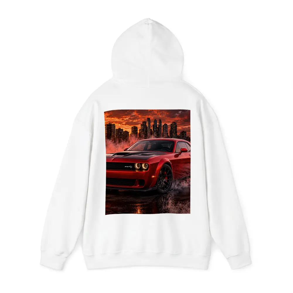 Dodge Challenger SRT Hellcat Red City Smoke – Hoodies