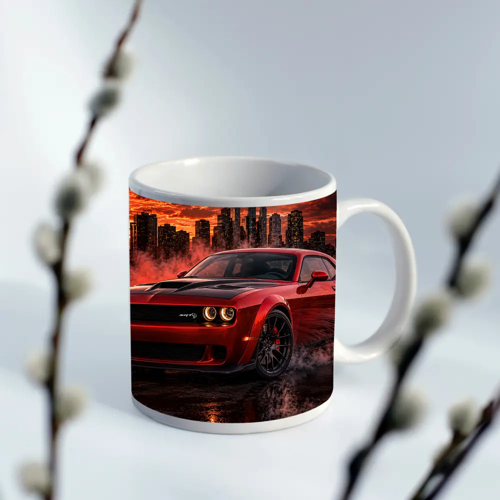 Dodge Challenger SRT Hellcat Red City Smoke – Mugs