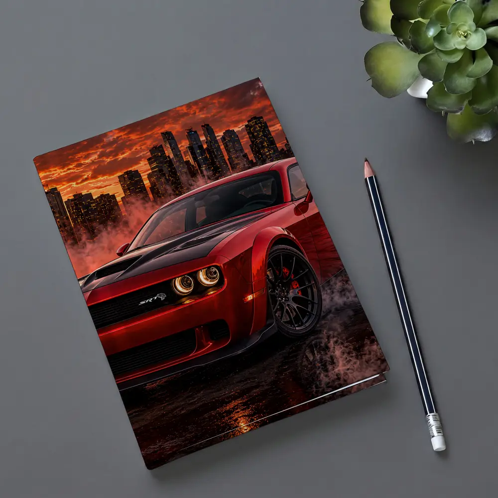 Dodge Challenger SRT Hellcat Red City Smoke – Notebooks